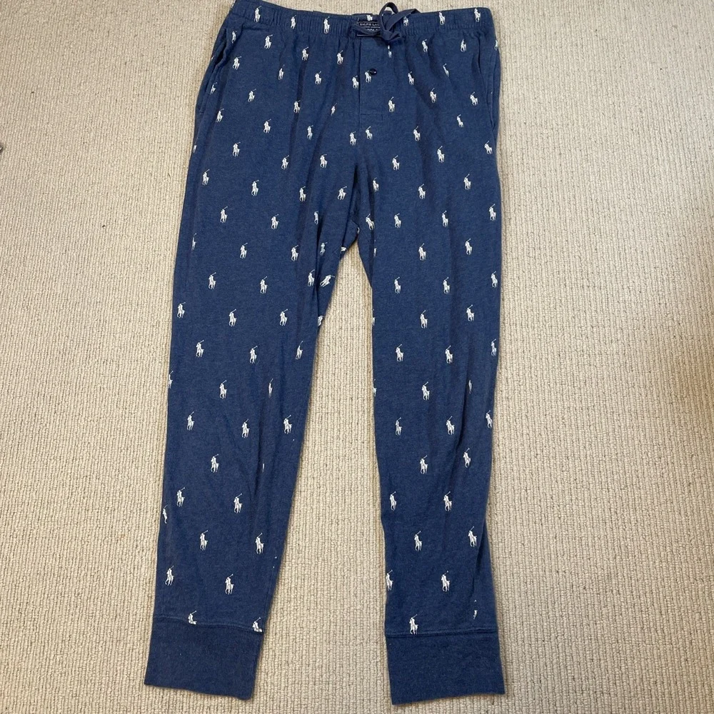 Polo Ralph Lauren Men's Large Jogger Pant Pockets Blue